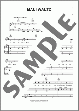 Maui Waltz(Bob Nelson) 楽譜 ピアノ & ボーカル & ギター ダウンロード