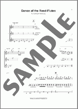 Dance Of The Reed-Flutes (from The Nutcracker)(Pyotr Il'yich Tchaikovsky) 楽譜 ウクレレ（アンサンブル） ダウンロード