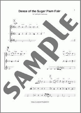 Dance Of The Sugar Plum Fairy (from The Nutcracker)(Pyotr Il'yich Tchaikovsky) 楽譜 ウクレレ（アンサンブル） ダウンロード