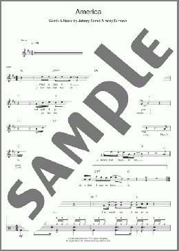 America(Razorlight) 楽譜 ドラム ダウンロード