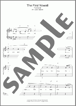 The First Nowell(Traditional Carol) 楽譜 ピアノ & ボーカル ダウンロード