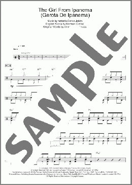 The Girl From Ipanema (Garota De Ipanema)(Stan Getz & Joao Gilberto) 楽譜 ドラム ダウンロード