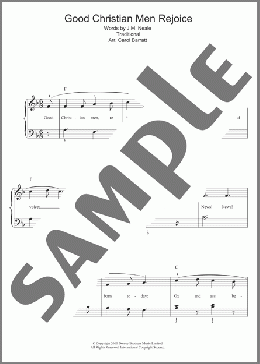 Good Christian Men Rejoice(Traditional/Traditional Carol) 楽譜 ピアノ & ボーカル ダウンロード