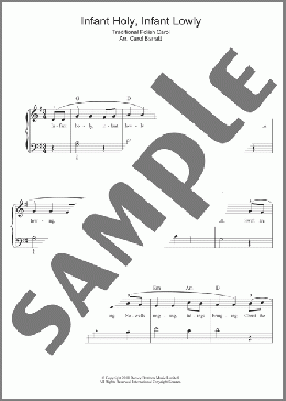 Infant Holy, Infant Lowly(Traditional Carol) 楽譜 ピアノ & ボーカル ダウンロード