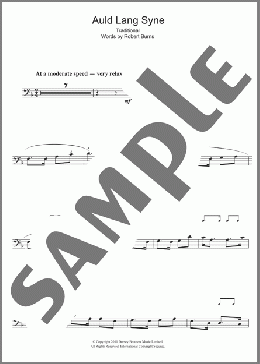 Auld Lang Syne(Traditional) 楽譜 チェロ ダウンロード