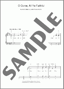 O Come All Ye Faithful(Traditional/Traditional Carol) 楽譜 ピアノ（ソロ） ダウンロード