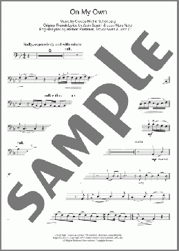 On My Own (from Les Miserables)(Boublil and Schonberg) 楽譜 チェロ ダウンロード