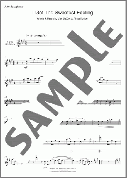 I Get The Sweetest Feeling(Jackie Wilson) 楽譜 アルトサックス（ソロ） ダウンロード