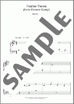 Forrest Gump - Main Title (Feather Theme)(Alan Silvestri) 楽譜 ピアノ（ソロ） ダウンロード