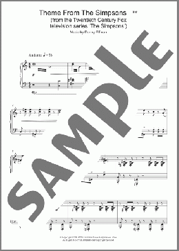 Theme From The Simpsons(Danny Elfman) 楽譜 ピアノ（ソロ） ダウンロード