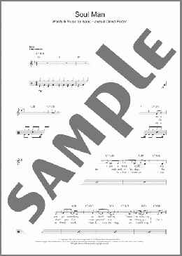 Soul Man(Sam & Dave) 楽譜 ドラム ダウンロード