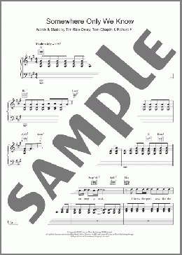 Somewhere Only We Know(Keane) 楽譜 その他 ダウンロード