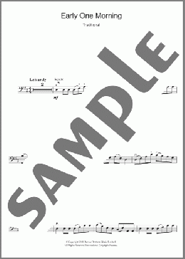 Early One Morning(Traditional) 楽譜 チェロ ダウンロード