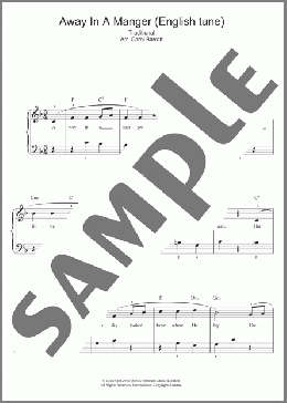 Away In A Manger(Traditional Carol) 楽譜 ピアノ & ボーカル ダウンロード