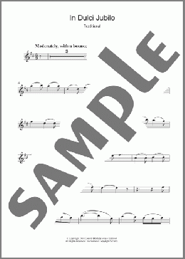 In Dulci Jubilo(Traditional Carol) 楽譜 アルトサックス（ソロ） ダウンロード