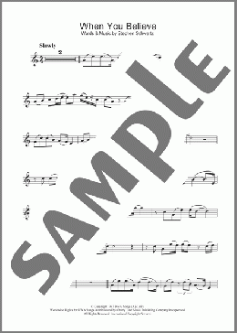 When You Believe (from The Prince Of Egypt)(Stephen Schwartz) 楽譜 アルトサックス（ソロ） ダウンロード