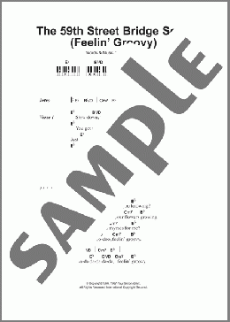 The 59th Street Bridge Song (Feelin' Groovy)(Simon & Garfunkel) 楽譜 ピアノ（歌詞 & コード） ダウンロード