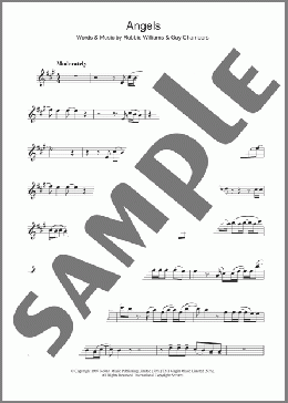 Angels(Robbie Williams) 楽譜 アルトサックス（ソロ） ダウンロード
