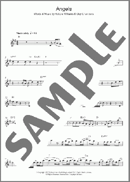 Angels(Robbie Williams) 楽譜 アルトサックス（ソロ） ダウンロード