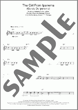 The Girl From Ipanema (Garota De Ipanema)(Antonio Carlos Jobim) 楽譜 アルトサックス（ソロ） ダウンロード