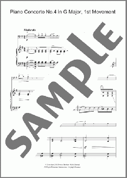 Piano Concerto No.4 In G Major, First Movement(Ludwig van Beethoven) 楽譜 チェロ ダウンロード