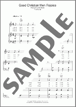 Good Christian Men Rejoice(Traditional/Traditional Carol) 楽譜 ピアノ & ボーカル & ギター ダウンロード
