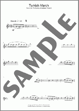 Turkish March(Wolfgang Amadeus Mozart) 楽譜 アルトサックス（ソロ） ダウンロード