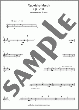 Radetzky March Op. 228(Johann Strauss) 楽譜 アルトサックス（ソロ） ダウンロード