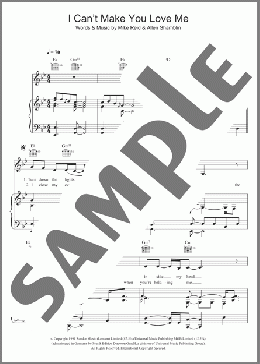 I Can't Make You Love Me(Bonnie Raitt/Adele) 楽譜 その他 ダウンロード