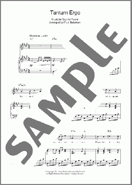 Tantum Ergo(Charlotte Church) 楽譜 その他 ダウンロード