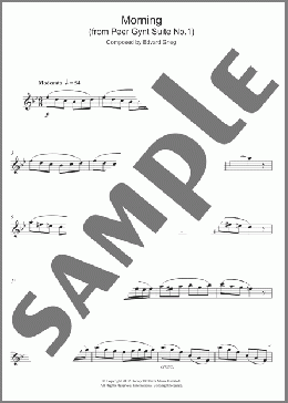 Morning (from Peer Gynt Suite No.1)(Edvard Grieg) 楽譜 アルトサックス（ソロ） ダウンロード