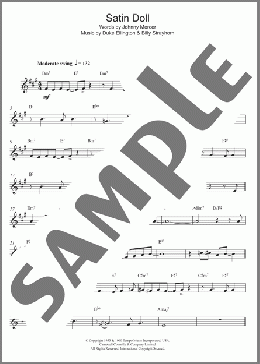Satin Doll(Nina Simone/Duke Ellington) 楽譜 アルトサックス（ソロ） ダウンロード