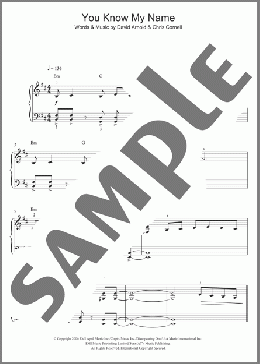 You Know My Name (theme from James Bond: Casino Royale)(Chris Cornell) 楽譜 ピアノ（ソロ） ダウンロード