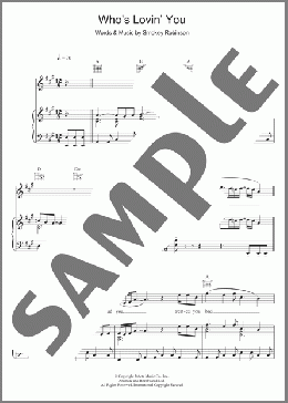 Who's Lovin' You(Michael Buble) 楽譜 その他 ダウンロード