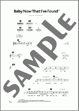 Baby, Now That I've Found You(The Foundations) 楽譜 その他 ダウンロード