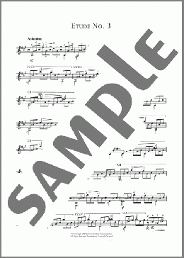 Etude No. 3(Matteo Carcassi) 楽譜 ギター（その他） ダウンロード
