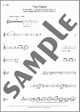 The Flood(Take That) 楽譜 アルトサックス（ソロ） ダウンロード