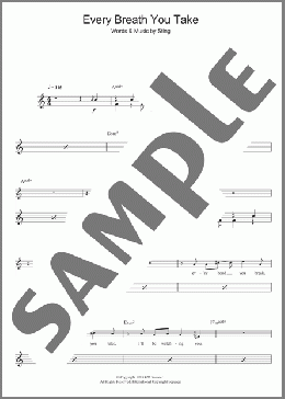 Every Breath You Take(The Police) 楽譜 ドラム ダウンロード