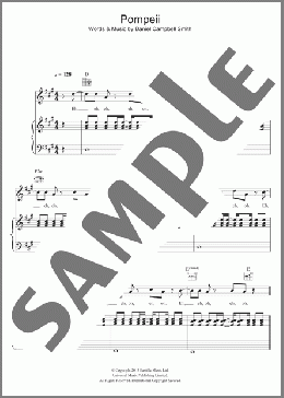 Pompeii(Bastille) 楽譜 その他 ダウンロード