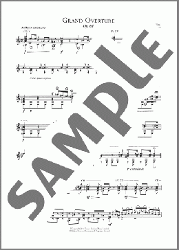 Grande Overture Op. 61(Mauro Giuliani) 楽譜 ギター（その他） ダウンロード
