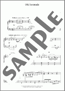 Old Serenade(Mischa Spoliansky) 楽譜 ピアノ（ソロ） ダウンロード