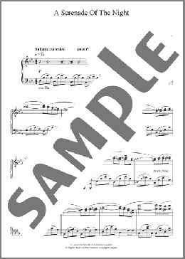 A Serenade Of The Night(Mischa Spoliansky) 楽譜 ピアノ（ソロ） ダウンロード