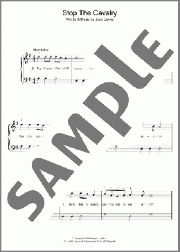 Stop The Cavalry(Jona Lewie) 楽譜 ピアノ（ソロ） ダウンロード