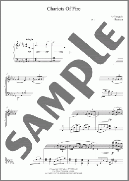 Chariots Of Fire (as performed by Sacha Puttnam)(Vangelis/Sacha Puttnam) 楽譜 ピアノ（ソロ） ダウンロード