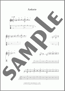 Andante(Fernando Sor) 楽譜 ギター（その他） ダウンロード