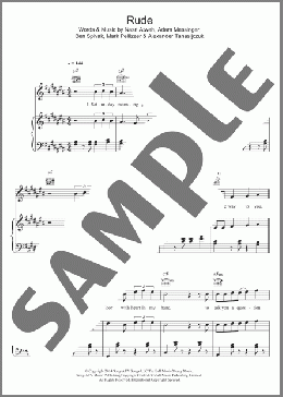Rude(MAGIC!) 楽譜 その他 ダウンロード