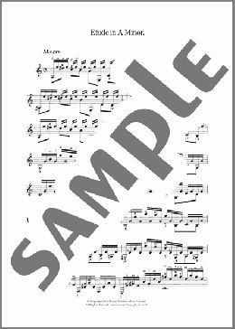 Etude In A Minor(Mauro Giuliani) 楽譜 ギター（その他） ダウンロード