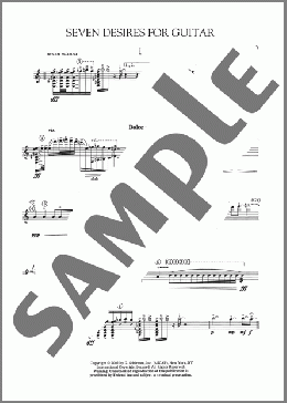 Seven Desires For Guitar(Tan Dun) 楽譜 ギター（その他） ダウンロード