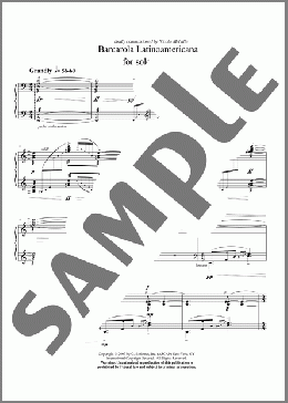 Barcarola Latinoamericana(Gabriela Lena Frank) 楽譜 ピアノ（ソロ） ダウンロード