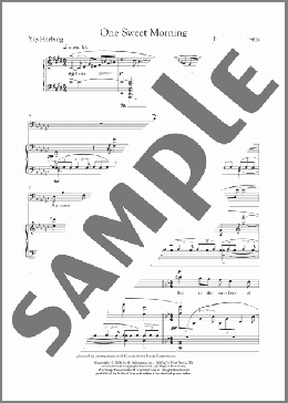 One Sweet Morning (male voice)(John Corigliano) 楽譜 ピアノ & ボーカル ダウンロード
